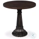 Alister Antique Walnut Round End Table