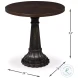 Alister Antique Walnut Round End Table