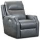 Kendall Ash Leather Rocker Power Recliner with Lumbar and USB Charging