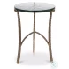 Dandy Aged Brass Side Table