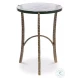Dandy Aged Brass Side Table