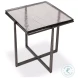 Erik Antique Nickel Side Table