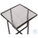 Erik Antique Nickel Side Table