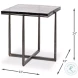 Erik Antique Nickel Side Table