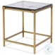 Christian Aged Brass Side Table