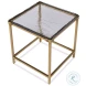 Christian Aged Brass Side Table