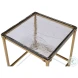 Christian Aged Brass Side Table