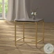 Christian Aged Brass Side Table