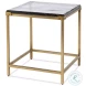 Christian Aged Brass Side Table