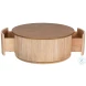 Donald Beige And Brown Cocktail Table