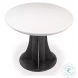 Aminah White And Gunmetal Dining Table