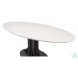 Aminah White And Gunmetal Dining Table