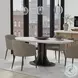 Aminah White And Gunmetal Dining Table