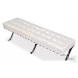 Catalunya Pearl Leather Bench