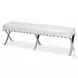 Catalunya Pearl Leather Bench