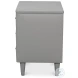 Avvolto Grey 3 Drawer Nightstand