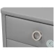 Avvolto Grey 3 Drawer Nightstand
