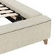 Tate Oatmeal King Upholstered Platform Bed