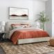 Tate Oatmeal King Upholstered Platform Bed
