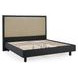 Sedona Black King Upholstered Panel Bed