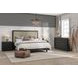 Sedona Black Queen Upholstered Panel Bed
