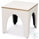 Croco Antique Pearl Stool