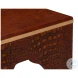 Croco Brown Stool