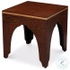 Croco Brown Stool