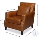 Dimity Cuba Brown Leather Chair