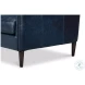 Alehandro Chateau Blue Leather Sofa