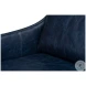 Alehandro Chateau Blue Leather Sofa