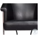 Nagel Onyx Black Leather Chair