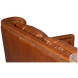 Philipe Havana Brown Distilled Leather Sofa