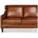 Philipe Havana Brown Distilled Leather Sofa