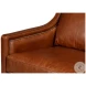 Philipe Havana Brown Distilled Leather Sofa