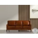 Philipe Havana Brown Distilled Leather Sofa
