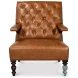 Dawson Cuba Brown Leather Chair
