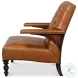 Dawson Cuba Brown Leather Chair
