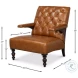 Dawson Cuba Brown Leather Chair