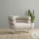 Rondo Crystal White Leather Chair