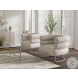 Rondo Crystal White Leather Chair
