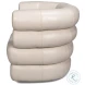 Rondo Crystal White Swivel Chair