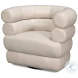 Rondo Crystal White Swivel Chair