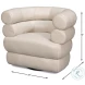 Rondo Crystal White Swivel Chair