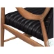 Singletary Onyx Black Leather Chair