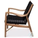 Singletary Onyx Black Leather Chair