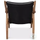 Singletary Onyx Black Leather Chair