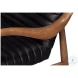 Singletary Onyx Black Leather Chair