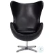 Jacobean Onyx Black Egg Chair