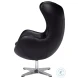 Jacobean Onyx Black Egg Chair
